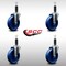 Service Caster 5'' SS Solid Poly Wheel Swivel 1'' Expanding Stem Caster Set, 4PK SCC-SSEX20S514-SPUS-1-4 - alternate 2